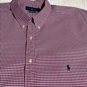 Men's Classic Checkered Shirt - Red